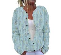 Buy Again My Orders Plus Size Knit Cardigan for Women UK 2024 Fall Winter Long Sleeve Button Down Sweater Funny Geometric Strped Floral Print Jumper Casual Loose Fit Coat Dressy Comfy Jackets