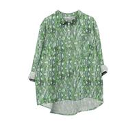 Buy Again My Orders Women's Oversized Blouse UK 2025 Spring Casual Long Sleeve Button Up Collared Shirts Dressy Trendy Gradient Striped Geometric Printed Tops Ladies Comfy Loose Fit T-Shirt
