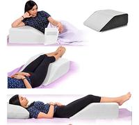 BUY ALL HERE ADULT Leg Elevation Wedge Pillow, Helps Sleeping Reading Resting & Blood Circulation Post Surgery Back Hip Neck Knee Pain - Removable/WASHABLE Zip Cover - Made in UK
