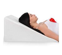BUY ALL HERE Large Orthopaedic Bed Wedge Pillow - Hypoallergenic Support Acid Reflux/Back Pain/Allergies/Snoring/Heartburn - Quilted Breathable/Washable Zip Cover