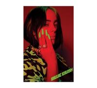 BUY ART FOR LESS Officially Licensed Billie Eilish Green Nails 24 x 36 Inch Art Poster - Decorative Print - Poster Paper - Ready to Frame