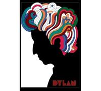 BUY ART FOR LESS Officially Licensed Bob Dylan Hair Silhouette 24 x 36 Inch Art Poster - Decorative Print - Poster Paper - Ready to Frame