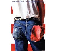 BUY ART FOR LESS Officially Licensed Bruce Springsteen Born in the USA Art Poster - 36 x 24 Inch - Decorative Print - Poster Paper - Ready to Frame