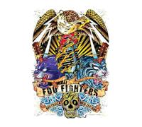 BUY ART FOR LESS Officially Licensed Foo Fighters Down Under Tour 24 x 36 Inch Music Art Poster - Decorative Print - Poster Paper - Ready to Frame