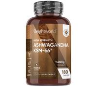 Buy Ashwagandha KSM-66 Tablets 1500 mg 180 Tablets WeightWorld.UK
