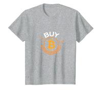 Buy Bitcoin Crypto Investor Trendy Digital Currency T-Shirt, Kids, Heather Grey, 2 Years