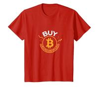 Buy Bitcoin Crypto Investor Trendy Digital Currency T-Shirt, Kids, Red, 10 Years