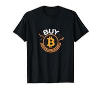 Buy Bitcoin Crypto Investor Trendy Digital Currency T-Shirt, Men, Black, 6XL