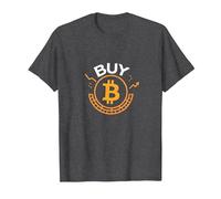 Buy Bitcoin Crypto Investor Trendy Digital Currency T-Shirt, Men, Dark Heather Grey, S
