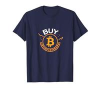 Buy Bitcoin Crypto Investor Trendy Digital Currency T-Shirt, Men, Navy, 6XL
