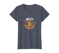 Buy Bitcoin Crypto Investor Trendy Digital Currency T-Shirt, Women, Heather Blue, S