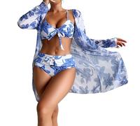 Buy British Day Deals White Tie Bikini Bottoms Underwired Bikini Sets Women Swimwear Women 2 Piece Bikini Tummy Control High+Waist+High+Leg+Bikini+Bottom Warehouse Deals Clearance