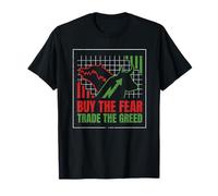 Buy Fear Trade Greed Bear Bull Stock Market Forex Trading T-Shirt