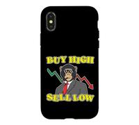 Buy High Sell Low Funny Stock Market Investing Meme Case for iPhone X/XS
