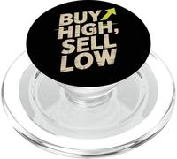Buy High Sell Low Sarcastic Investing & Trading Humor PopSockets PopGrip for MagSafe
