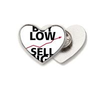 Buy Low Sell High Art Deco Fashion Heart Metal Pin Brooch Clip Love