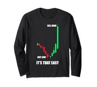 Buy Low Sell high Trader Stock Market Exchange Long Sleeve T-Shirt