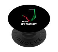 Buy low sell high trader stock market exchange PopSockets Adhesive PopGrip