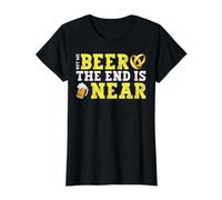 Buy Me Beer The End is Near Value Graphic T-Shirt, Women, Black, M