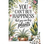 Buy Plants for Happiness Watercolor Art 1000-Piece Puzzle for Adults, 52x38cm/1000pcs; A Relaxed Project for Colder Days; White Card Pieces with Reduced Dust