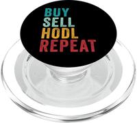 Buy, Sell, HODL, Repeat - Crypto Investing Vintage PopSockets PopGrip for MagSafe