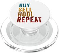 Buy, Sell, HODL, Repeat - Crypto Investing Vintage PopSockets PopGrip for MagSafe