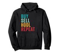 Buy, Sell, HODL, Repeat - Crypto Investing Vintage Pullover Hoodie