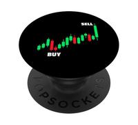 Buy Sell Trader Stock Market Stock Exchange PopSockets Adhesive PopGrip