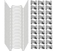 Buy-Simplicity 100Pcs Greenhouse Clips for Glass, Stainless Steel Greenhouse Window Clips (50 Greenhouse Glazing W Wire Clips & 50 Greenhouse Glazing Z Clips) for Greenhouse Glass Clips