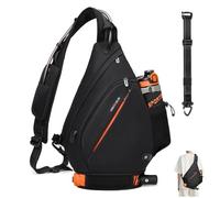 Buy The Bundle: Sling Hydration Backpack+2L Water Bladder [Crossbody Hydration Backpack,Sling Hydration Pack,Large Sling Bag, Black, 12.9 inches, Casual