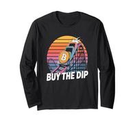 Buy The dip Bitcoin Strategy Trading HODL Wealth Bitcoin Long Sleeve T-Shirt