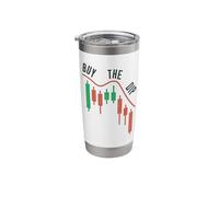 Buy the Dip - Candlestick Chart Day Traders Retro Funny Stainless Steel Insulated Tumbler