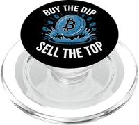 Buy The Dip Sell The Top Crypto Bitcoin PopSockets PopGrip for MagSafe