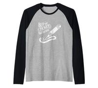 Buy The Ticket, Take The Ride - Writer's Artist Poet Pencil Raglan Baseball Tee