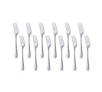 BUY&USE 12 Pieces 5.3 Inch Tea Forks Small Fork Cake Dessert Appetizers Fork Fruit Forks Stainless Steel hammered surface Silverware Dinnerware Set for Home Upscale Hotel Restaurant