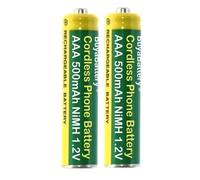 Buyabattery Cordless Phone Batteries AAA 500mAh 1.2v Rechargeable NiMH (1 Pair)