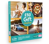 Buyagift £50 Experience Voucher - Supercar Driving, Glamping & Spa Retreats | 1,000s of Activity Choices, Thrilling Supercar Drives, Blissful Spa Days, Scenic Glamping Breaks, 24 Month Validity, UK Wide