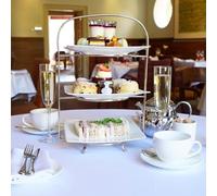 Buyagift Champagne Afternoon Tea Dining Experience Gift Voucher for Two | Flute of House Champagne, Finger Sandwiches Scones and Cakes, Double AA Rosette Fig Restaurant, Cotswolds Location