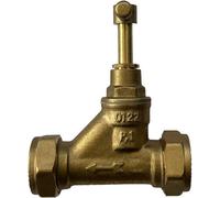 Buyaparcel 15mm Compression Stopcock Stoptap Polycock Valve Mdpe Brass