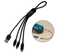 Buyaparcel 3 In 1 Multi Usb Charger Charging Cable Iphone Android Micro Usb Car