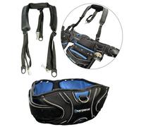 Buyaparcel Bap Heavy Duty Champion Tool Belt Pouch Holster Black Padded Leather + Braces