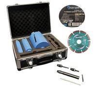 Buyaparcel Bap Plumbers 8 Piece 3 Core Diamond Premium Set + 115mm Makita Diamond Blade