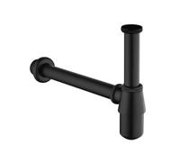 Buyaparcel Black Bottle Trap Waste Bathroom Basin Sink Pipe Adjustable Height & Outlet