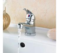 Buyaparcel Caravan Mixer Tap Short Spout Chrome Single Lever Faucet Static Motorhome Boat