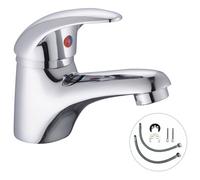 Buyaparcel Cloakroom Basin Mixer Tap Chrome Basin Sink Mono Bathroom Faucet + Fixings