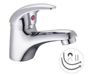 Buyaparcel Cloakroom Basin Mixer Tap Chrome Basin Sink Mono Bathroom Faucet + Fixings