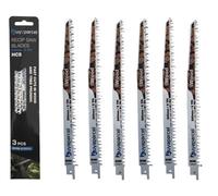 Buyaparcel Reciprocating Sabre Saw Blades S1531K 240mm 5 Tpi Hcs Wood Tree Pruning X6