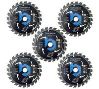 Buyaparcel X5 Bap Trade Pro Circular Saw Blade 165mm X 20 24 Teeth Carbide Tipped Long Life