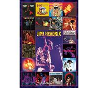 buyartforless Jimi Hendrix 18 Album Covers 36x24 Music Art Print Poster