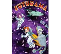 Buyartforless Officially Licensed Futurama Space 24 x 36 Inch Art Poster - Decorative Print - Poster Paper - Ready to Frame
